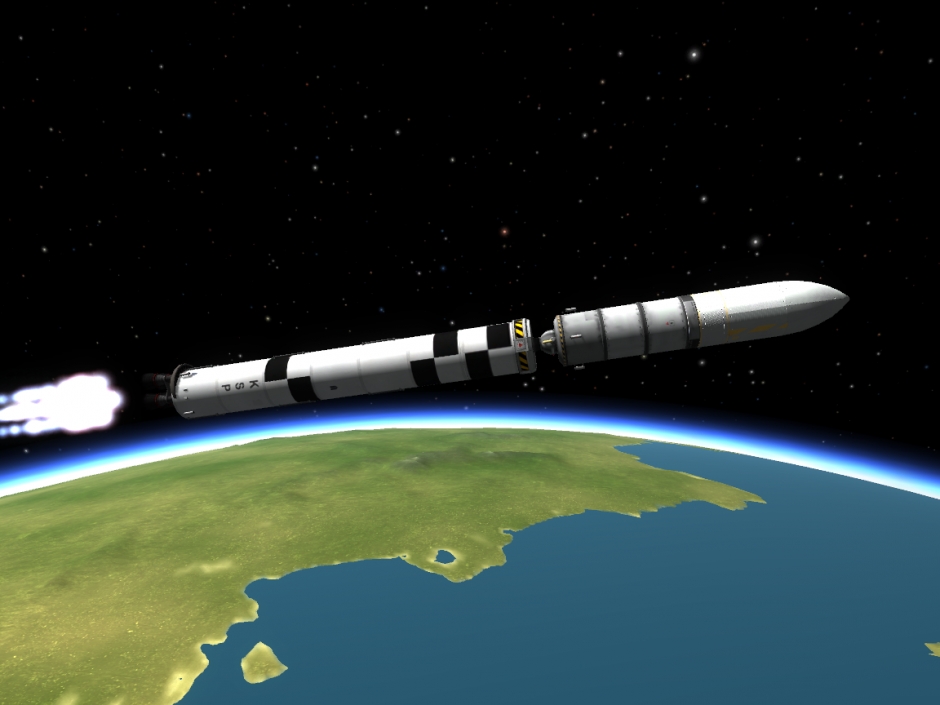 Die ARES V mit SDST (Short Distance Space Telescope)